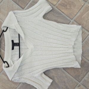 Forever 21 White Knit Top